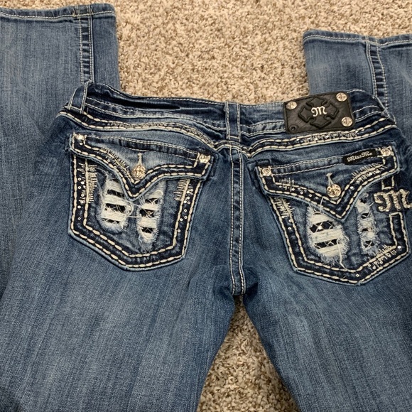 Miss Me Women's Blue Embellished Jeans - Picture 5 of 5